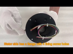 Diseño de anillo colector de eje hueco de 25,4 mm, resistente al agua IP55,