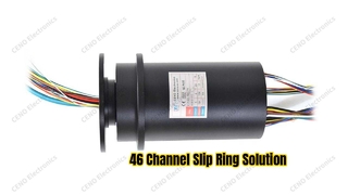 Anillo colector de 46 canales para transferencia de energía y señal