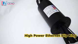 Solución Ethernet de alta potencia con anillo colector híbrido