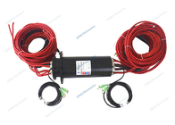 Junta giratoria de fibra óptica de 4 canales con potencia integrada y señal 485