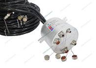 10 Circuitos de señales Ethernet de baja temperatura Anillos de resbalón Ensamblaje con enchufe y cable