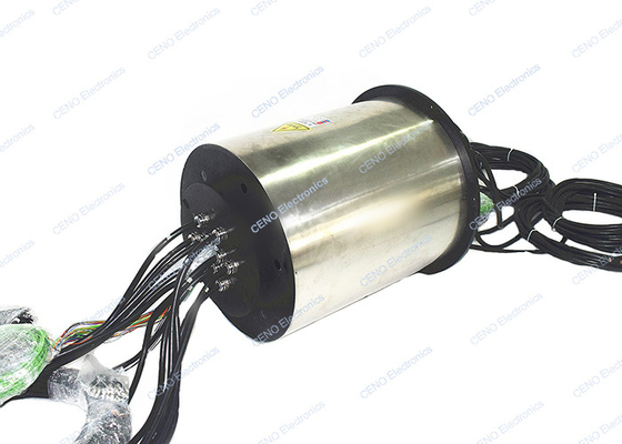 cepillo de carbono industrial del Od 600m m de la fibra óptica del canal Sm del anillo colectando 20 de Ethernet del 1000m