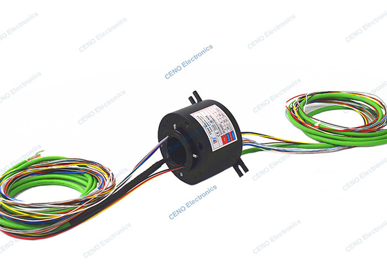 anillo colectando del agujero del 100M Megabit Ethernet Through IP54 para la máquina automática