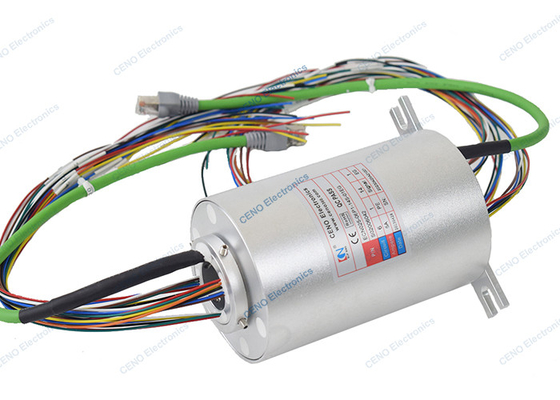 0 - el resbalón Ring Compabitle With 6 de la señal de Ethernet de la CA 380V/de DC circula el colector eléctrico