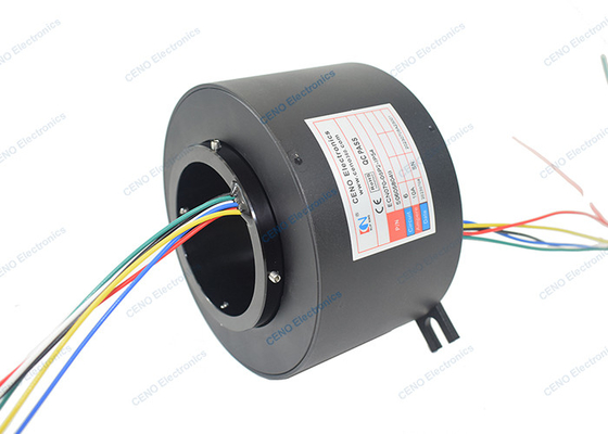 Id 70 mm Anillo de deslizamiento industrial eje hueco rotativo de la unión de la energía eléctrica