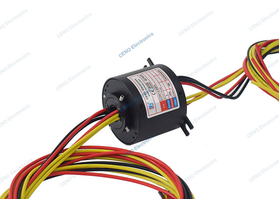 A través del agujero conductor de energía anillo de deslizamiento de la asamblea 300 RPM con la unión de la energía eléctrica rotativa