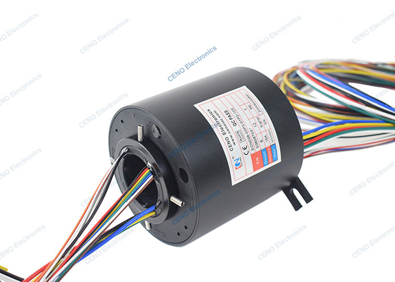 Anillos de deslizamiento eléctricos a través del agujero 0 - 300 rpm para sistemas industriales