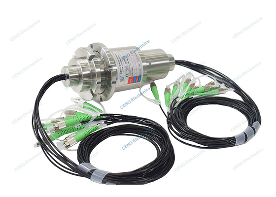 IP68 8 canales Tipo de fibra SM FC-APC Fibra óptica articulaciones rotativas FORJs Anillos de resbalón