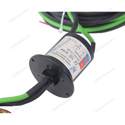 Anillo de deslizamiento de señal Modbus con 10A de energía eléctrica y brida para automática industrial