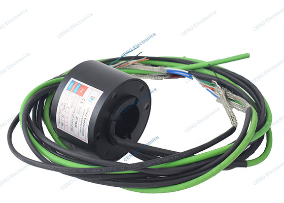 Anillo de deslizamiento a través del agujero con señal Ethernet RS422 y 100M a baja temperatura