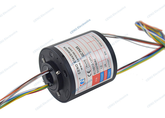 300RPM 380V Anillo de deslizamiento de energía eléctrica con tamaño de agujero a través de 12,7 mm