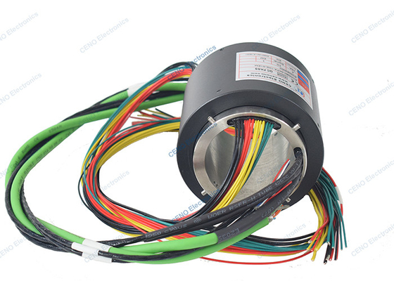Anillos de deslizamiento a baja temperatura a través de agujeros con señal Ethernet de 1000M para la industria