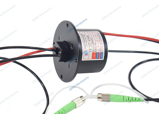Integrar el anillo de deslizamiento rotativo de la fibra óptica con el conector SM & FC APC