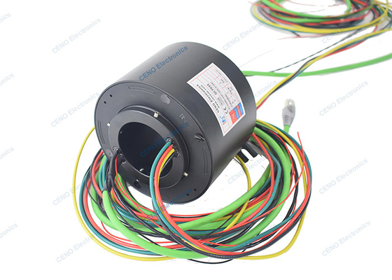 Anillo de deslizamiento de señal Ethernet con Profi-net RS232 & A través del sistema Bore For Power