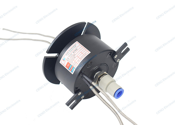 1MPa Ø10mm Tub G1/4'' Unión rotativa neumática integrada con señal de termopareja