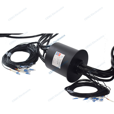 10 canales MM integración de fibra óptica articulación rotativa con anillo de deslizamiento Pérdida de inserción 3.5dB