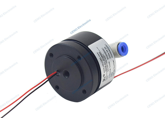 Unión rotativa neumática integrada de gas de 1 canal con una bañera de Ø6 mm y -100KPa ~ 0.6MPa