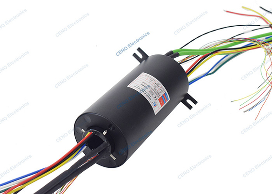A través del anillo de resbalón de agujero con Ethernet y señales RS485 para el sistema industrial