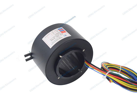 IP65 Anillo de deslizamiento a través del agujero con conector eléctrico giratorio para sistema industrial