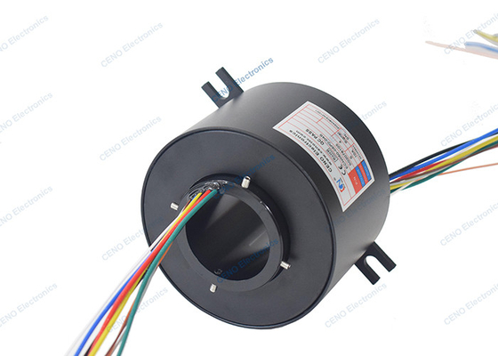A través del anillo de deslizamiento conductor con ID 50mm y conector eléctrico giratorio