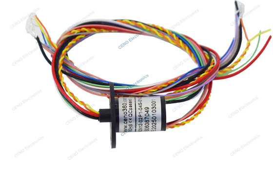 Anillo de deslizamiento de baja temperatura de 12 mm de diámetro externo con energía eléctrica y señal USB para el brazo del robot