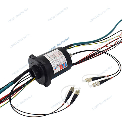 Baja temperatura integrar FORJs anillo de deslizamiento con Ethernet y unión rotativa de fibra óptica