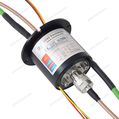 Integrar anillo de deslizamiento RF con señal de Ethernet de potencia y unión rotativa de radiofrecuencia