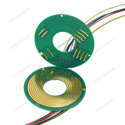 Pancake Slip Ring con estilo PCBA y energía eléctrica y señal para brazos de robot