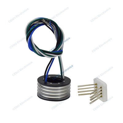 Dos anillos de deslizamiento separados de medio estilo con energía eléctrica para brazos de robots industriales