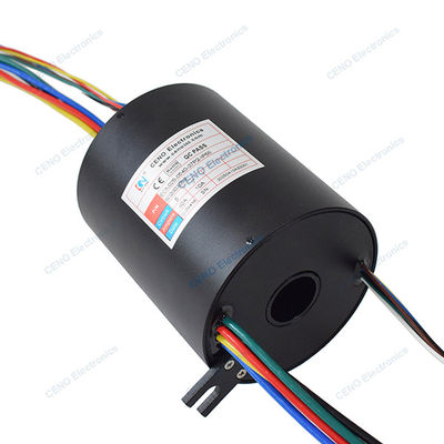 Conjunto giratorio de potencia eléctrica configurado a través de un anillo de deslizamiento de perforación para la industria