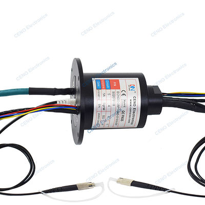 Anillo Colector Giratorio de Fibra Óptica y Señal Ethernet Integrado de Baja Temperatura