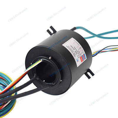 A través del anillo de resbalón de agujero con circuitos de energía eléctrica y señal Ethernet