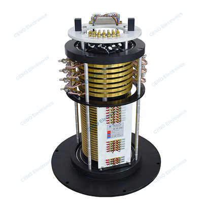 Anillo Colector de Escobillas de Carbón Multicanal con Energía Eléctrica y Señales para la Industria