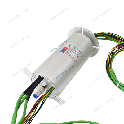 Integrate Electric Power Ethernet Signal Slip Ring with Pneumatic Rotary Union