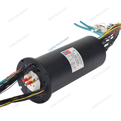 Unión rotativa de anillo deslizante de RF y Ethernet de potencia eléctrica integrada a baja temperatura