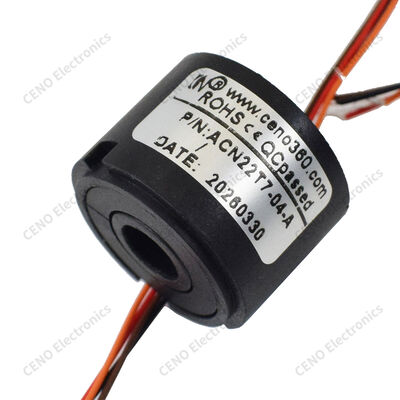 Anillo de deslizamiento compacto a través del tajo con un tajo central de 7 mm y un diámetro exterior de 22 mm