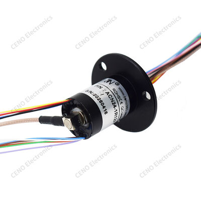 Anillo colector combinado para transmisión mixta de señal y potencia en plataformas giratorias