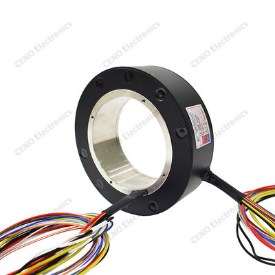 Anillo de deslizamiento a través del perforación para una transmisión fiable de energía rotativa y señal